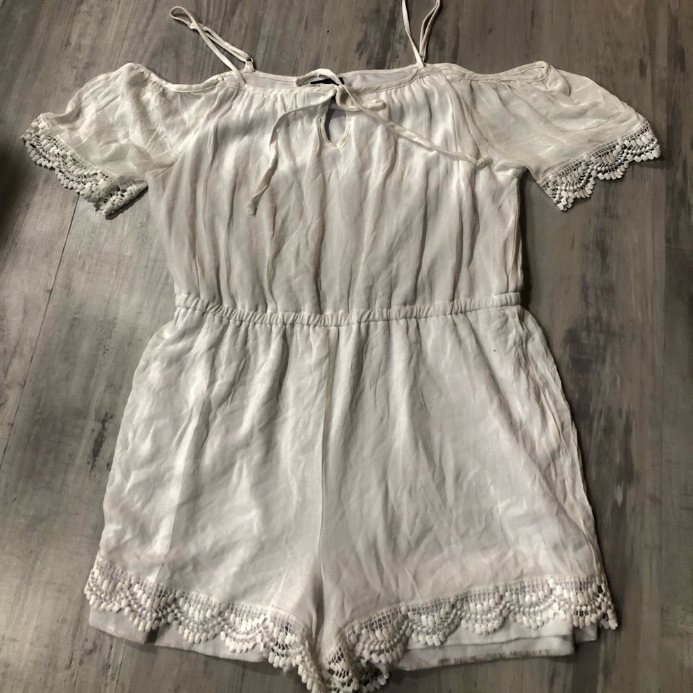 All White Romper